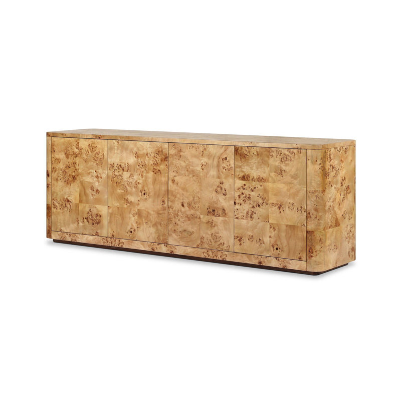 Mullins Media Console-Natural Mappa Burl