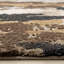 Tapis tissé à la machine abstraite Layla Brown-296721275