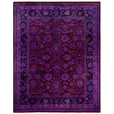 Huckaby One-of-a-Kind 8' 1" X 10' 3" Wool Area Rug Purple