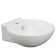 Elanti 17'' White Porcelain Circular Bathroom Sink with Overflow