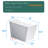 Modern Bathroom Square Smart Toilet With Attached Tank - Remote-Controlled, Auto-Flush, Heated Seat, Led Monitor, User Tailored Settings, White Embedded Remote Operated, Auto Flush, Interface,-127800266