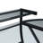 Braycen L-Shaped Glass Top Metal Base Writing Desk
