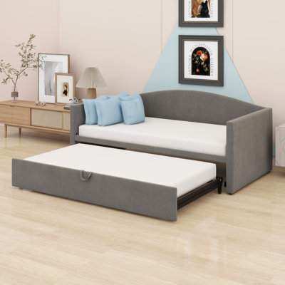 Daybed With Extended Pop Up Trundle
