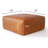 Heafield Square 35" Wide Full-Grain Genuine Italian Leather Ottoman-1875742322