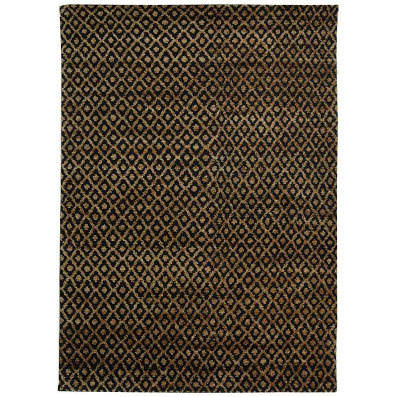 Tapis bohémien en laine, Rectangulaire 8 pi x 10 pi