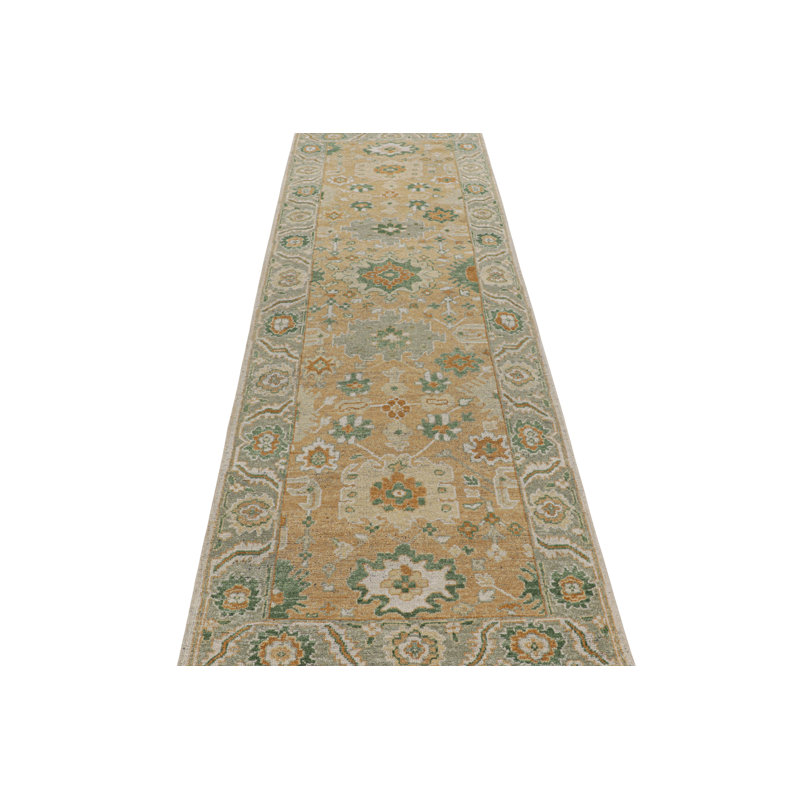Hand Knotted Geometric Area Rug, Rectangle 9' x 12'