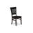 5 Piece Modern Dining Table Set Includes a Round Kitchen Table with Pedestal and 4 Kitchen Dining Chairs, Black-217143562-217143563-217143669