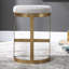 Ivanna Upholstered Stool with Metal Frame-1251804158