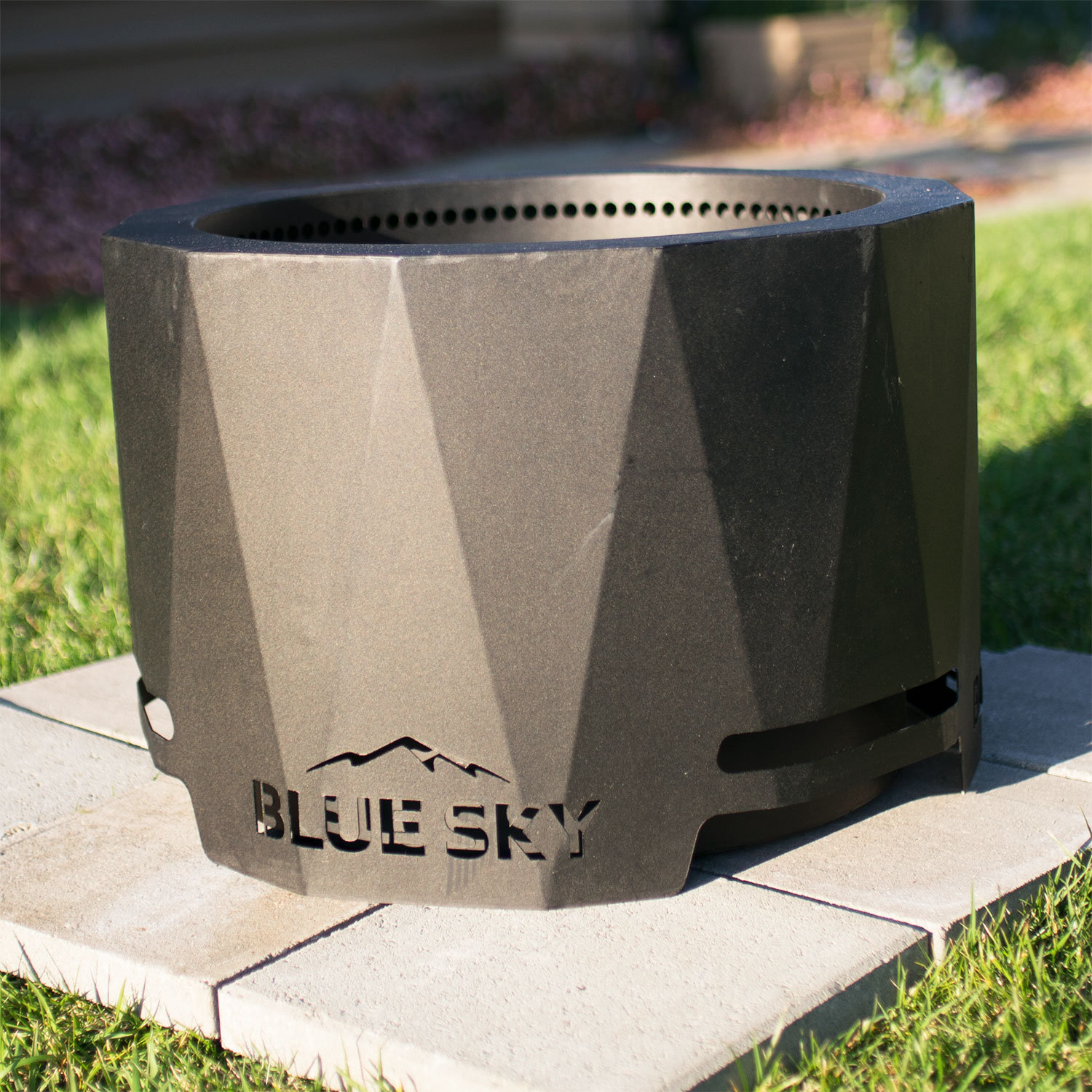 Ebern Designs Parsonage Steel Wood Pellet Burning Outdoor Fire Pit u0026  Reviews | Wayfair