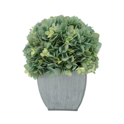 Fabric Hydrangea Arrangement in Vase