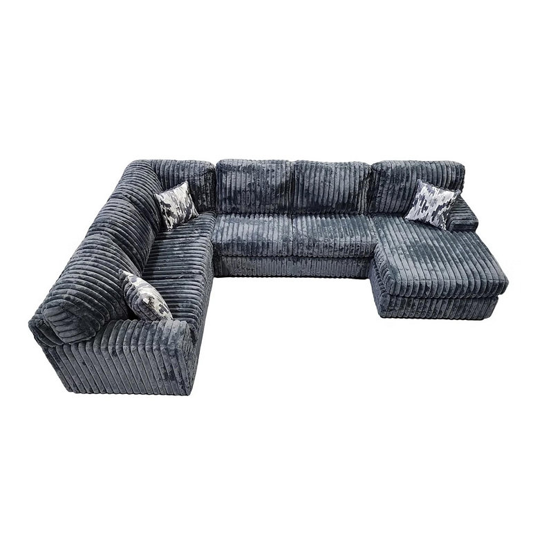 Canapé modulaire Austin, Tissu gris