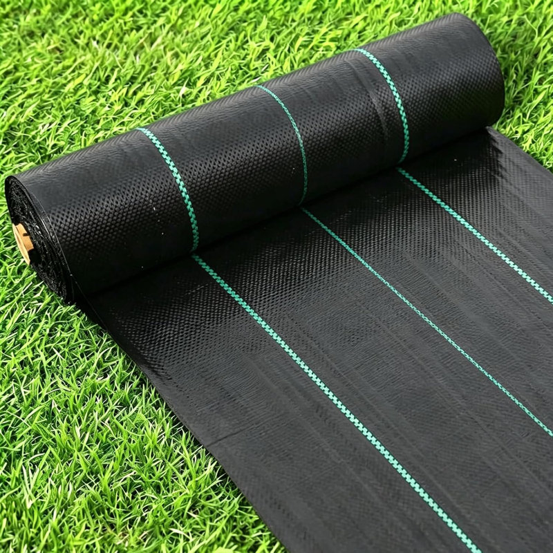 4x25m Weed Barrier Landscape Fabric Weed Block Fabric Ground Cover Garden Weed Control Fabric for Garden, Patio, Driveway & Flower Bed Ground Cover