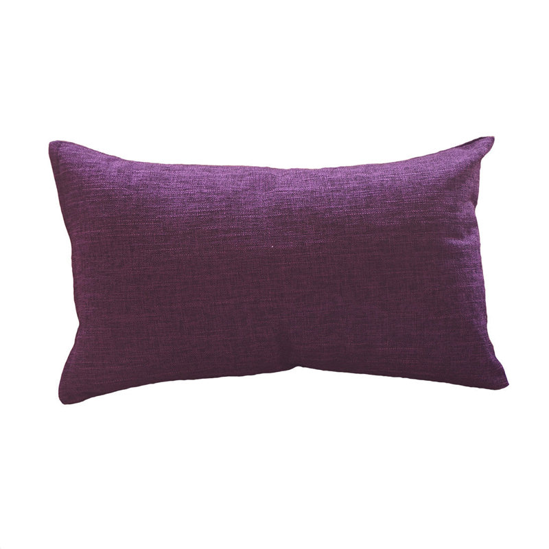 Coussin décoratif, Mauve, H 12 po x l 20 po
