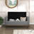 Mid-Century Modern Lift Top Storage Bench, Gray Upholstered, Solid Wood Walnut Bedroom Furniture Finish Storage, Textured Upholstery-1646175831