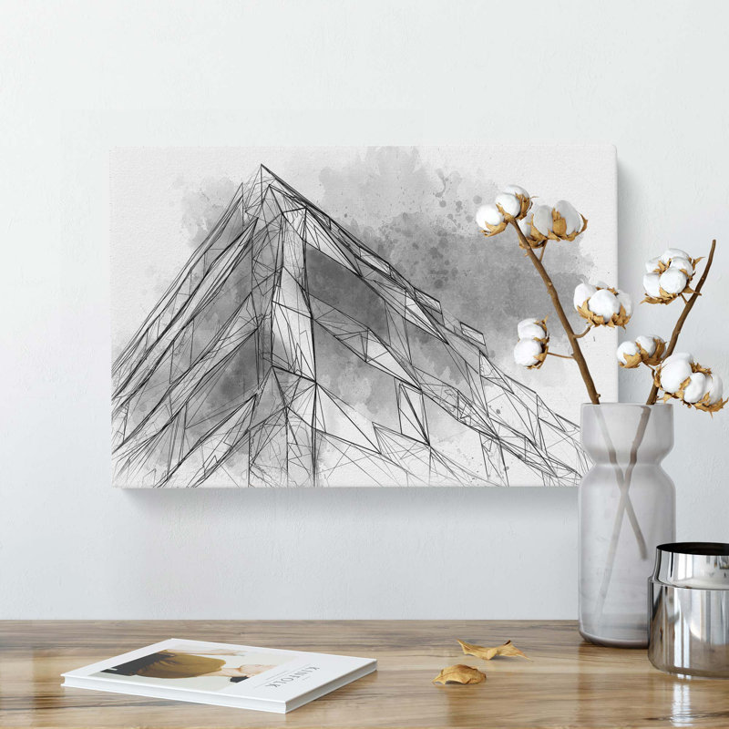 Architecture Sketch Vol.23 in Abstract - Wrapped Canvas, 60cm H x 91cm W x 3cm D