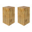Table de bout d'apparence en bois de 28,24 po de hauteur, finition naturelle, table de scénari-1294281997