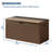 150-Gallon Outdoor Storage Box with Lid and Lockable Design, Weather-Resistant Deck Box with Built-In Handles-122057200