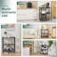 62cm W Metal Shelving Unit with Wheels-115826638