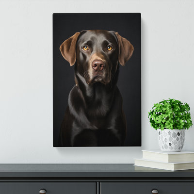 Labrador Retriever Gestural No.2 - Wrapped Canvas