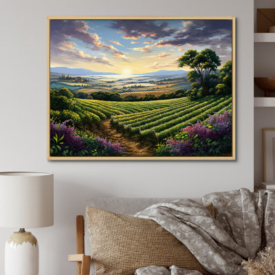 «Vineyard Charm», impression sur toile