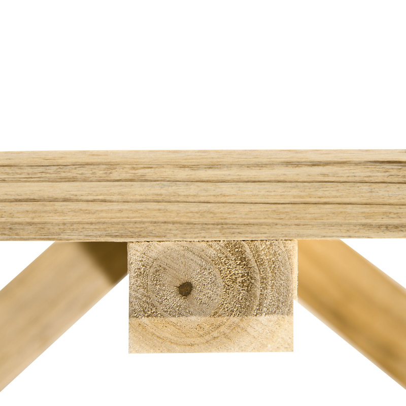 Sungu Solid Wood Fir Outdoor Bench
