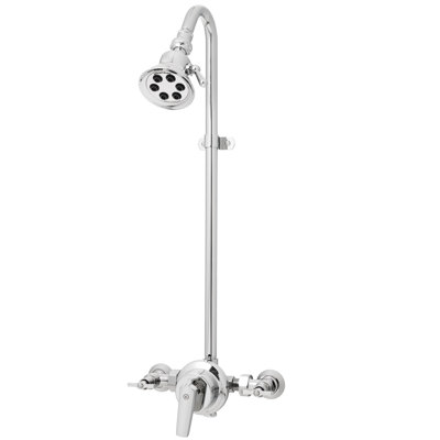 Douche d'extérieur murale à 6 jets 2,5 GPM Retro