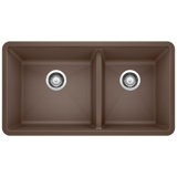 Precis SILGRANIT 33" L X 18" W Double Bowl Undermount Kitchen Sink