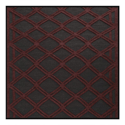Machine Washable Trellis Brown Area Rug