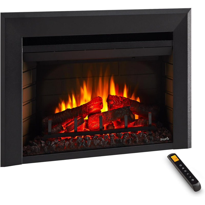 Foyer électrique encastré 25 po SimpliFire, H 16,25 po x l 24,8 po x P 11,25 po