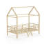 Structure de lit simple avec garde-corps et échelle-1603850918