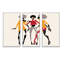 "African American Women Silhouettes II", 3 pièces, cadre flottant, impression sur toile-1117155277-1117155278