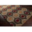 Tapis en laine brun foncé en laine à motif géométrique touffeté à la main Anly-1134375555