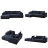 Latitude Run® Chenille L-Shape Luxury Sectional Sofa, Oversized Comfy ...