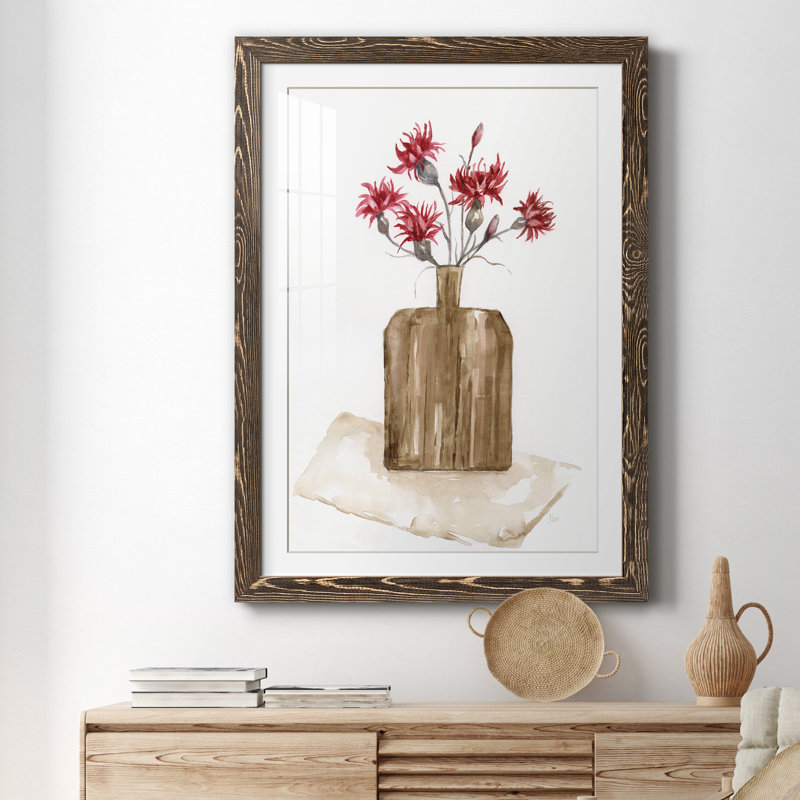 Simply Country I - peinture encadrée, Encadré de bois de noyer, H 37,5 po x l 27,5 po x P 1,5 po