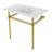 Kingston Brass Templeton 37-Inch Ceramic Console Sink with Brass Legs-81831078-75065575