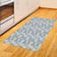 Tapis décoratif floral à haute densité en fibres de polyester-42030383