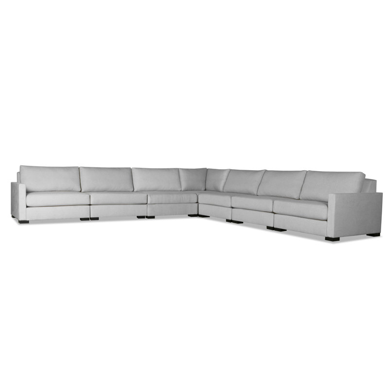 Bruan Upholstered L-Shaped Sectional Symmetrical, Grey Revolution®