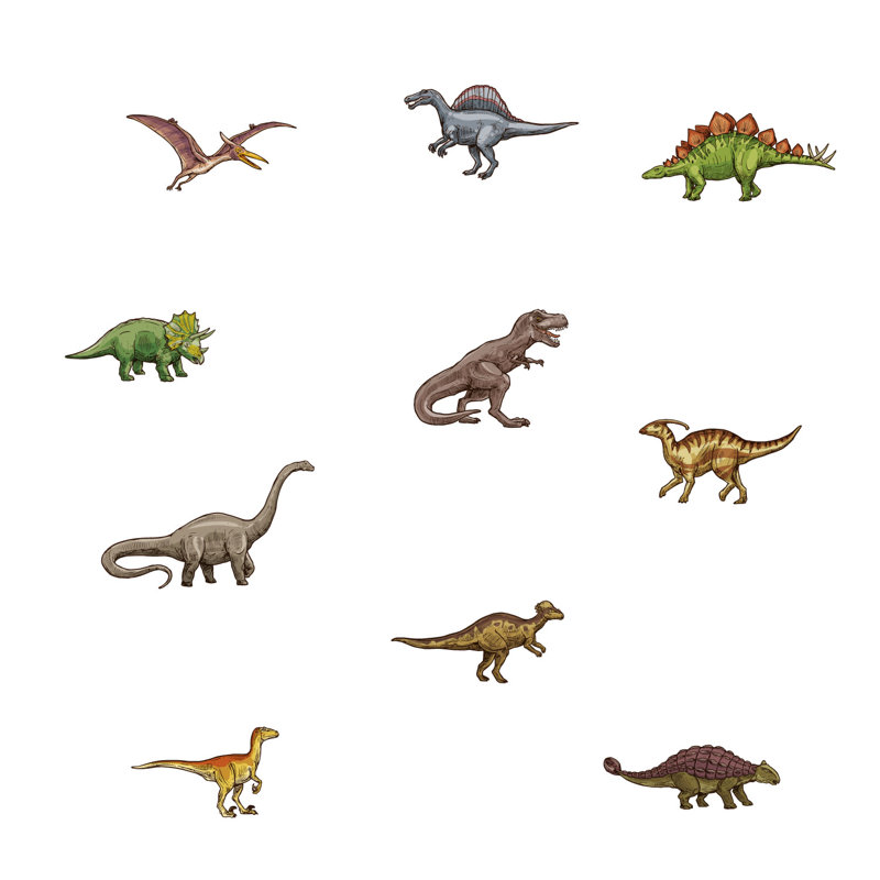 Animals Non-Wall Damaging Wall Decal, Green
