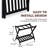 Folding Wood Luggage Rack with Shelf-123099036-121429814