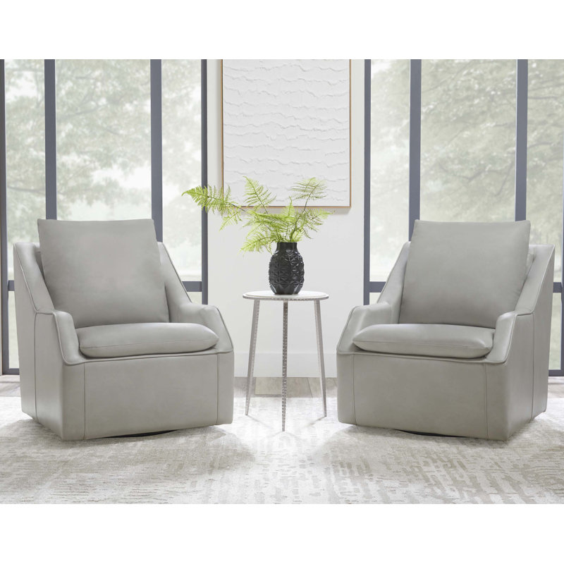 Ensemble de deux chaises pivotantes Armand, Steamboat Ice