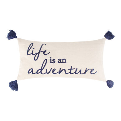 Bellamy Teal Life Adventure Pillow