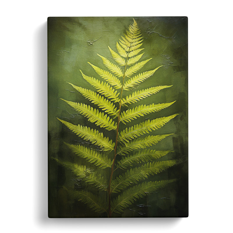 Fern Leaf Romanticism - Wrapped Canvas