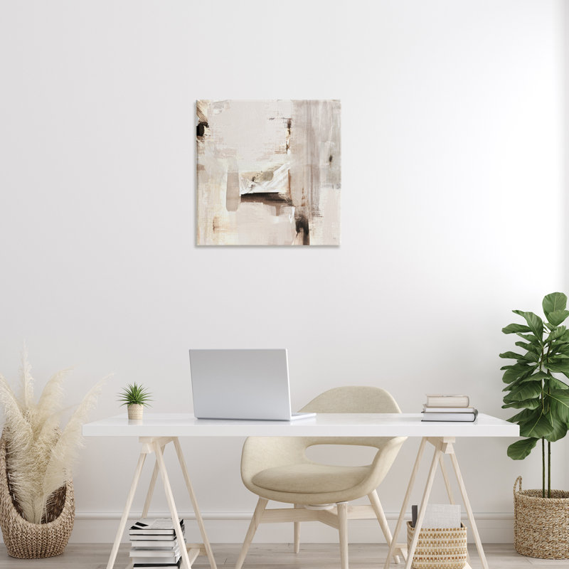 «Neutral Tone Abstraction», art mural par Susan Jill bp-672_CN, H 24 po x l 24 po