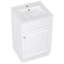 Meuble-lavabo de salle de bain avec lavabo, armoire avec porte et tablette réglable-1076212823