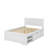 A Full-Sized Platform Bed With A Drawer And Two Shelves Incorporated-106694233