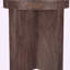 Table d'appoint ronde en acajou brun Alexander