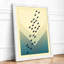 Birds in Formation Minimalist - Framed Print-467836032-467836034