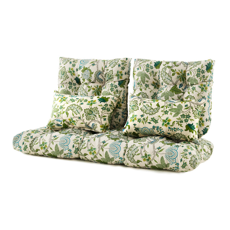 Outdoor Cushion, Green/Cream