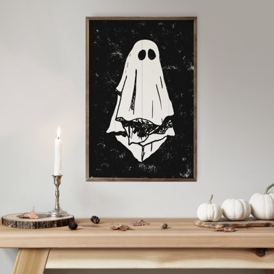 Hand Drawn Ghost Black