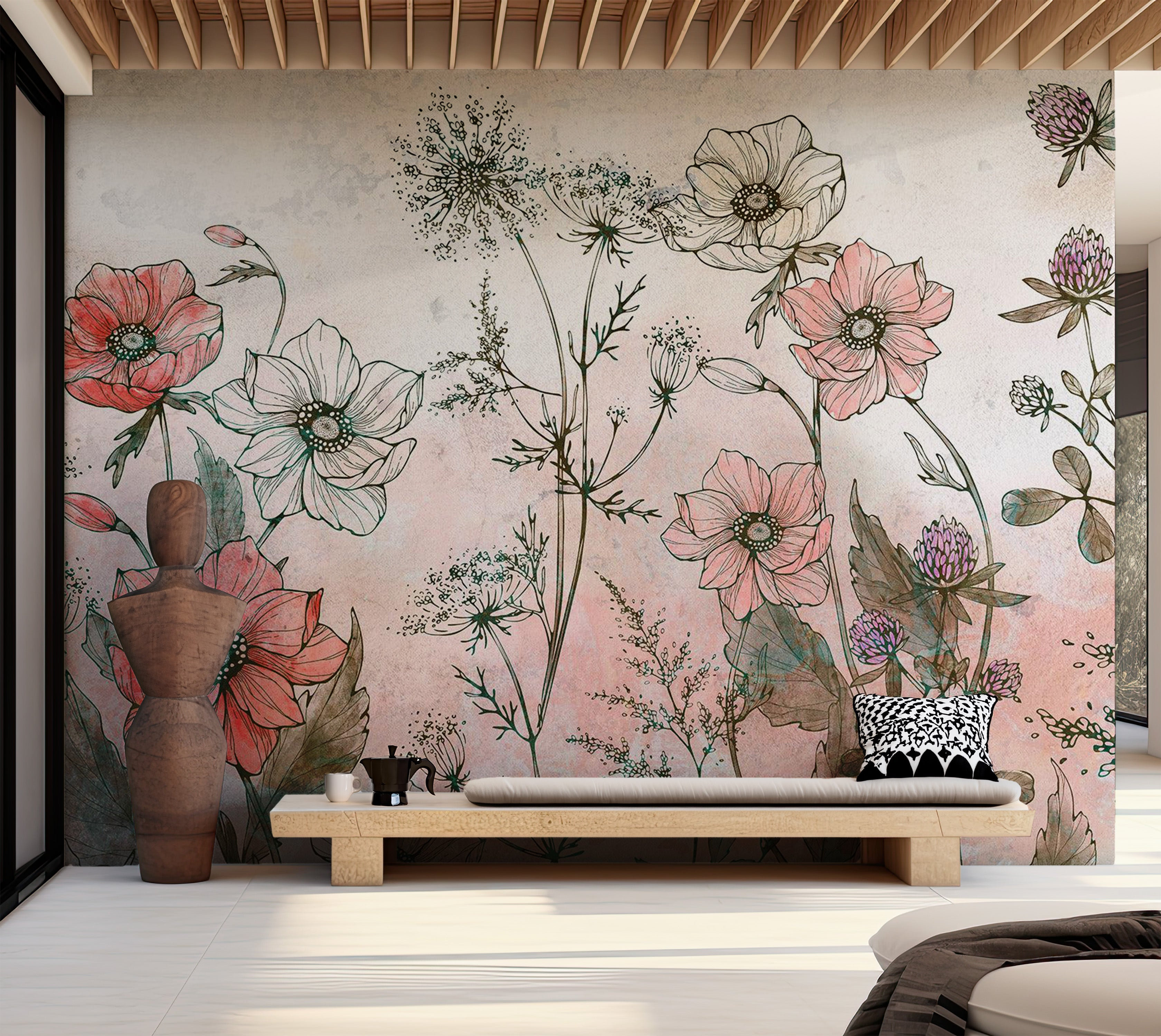 Lark Manor Brete Peel & Stick Floral Wall Mural & Reviews - Wayfair Canada